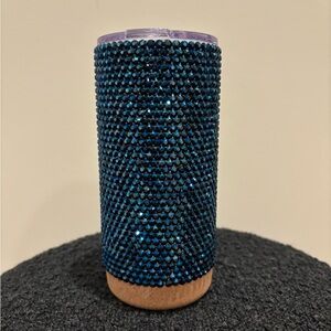 Bling rhinstone blue irridecent tumbler